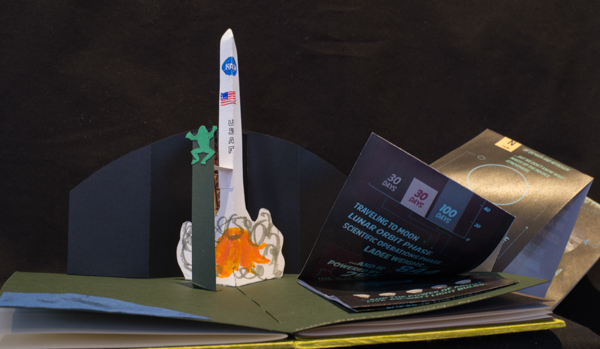 pop-up page and open scroll from NASA site